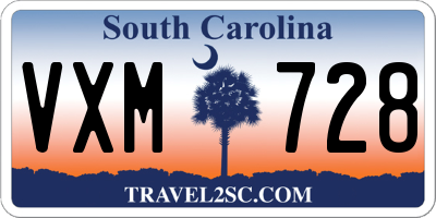 SC license plate VXM728
