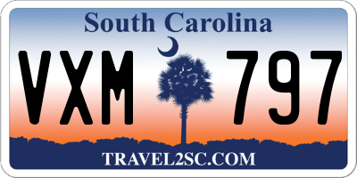 SC license plate VXM797