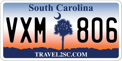 SC license plate VXM806
