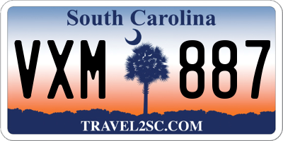 SC license plate VXM887