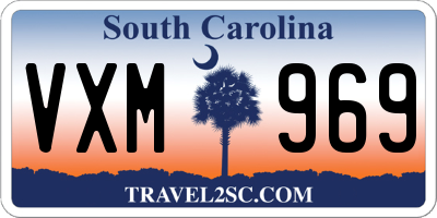 SC license plate VXM969