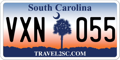 SC license plate VXN055