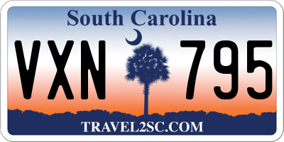 SC license plate VXN795