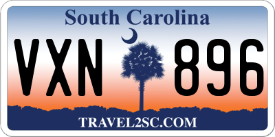 SC license plate VXN896