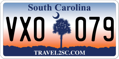 SC license plate VXO079