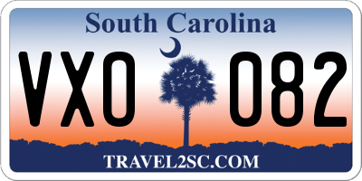 SC license plate VXO082