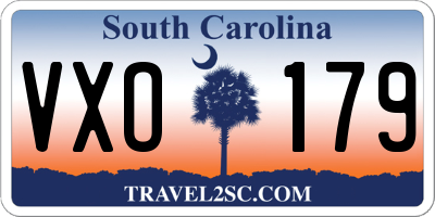SC license plate VXO179