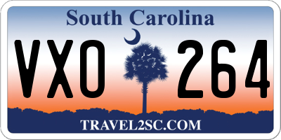 SC license plate VXO264