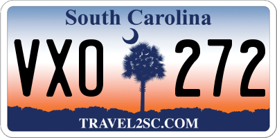 SC license plate VXO272