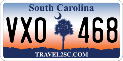 SC license plate VXO468