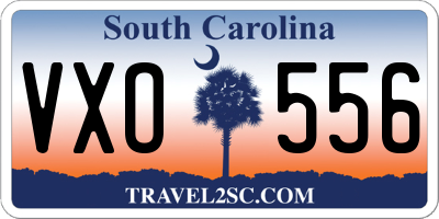 SC license plate VXO556
