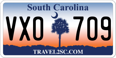 SC license plate VXO709