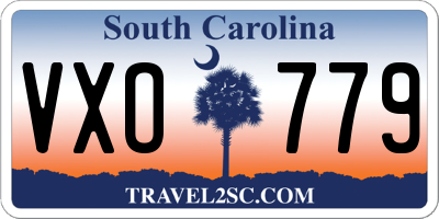 SC license plate VXO779