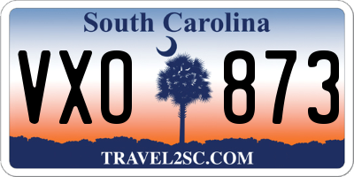 SC license plate VXO873