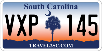 SC license plate VXP145