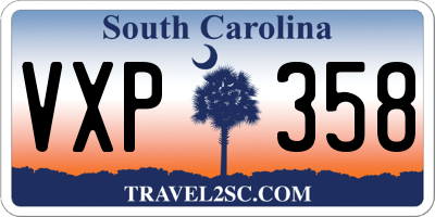 SC license plate VXP358