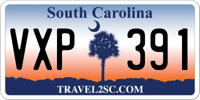 SC license plate VXP391