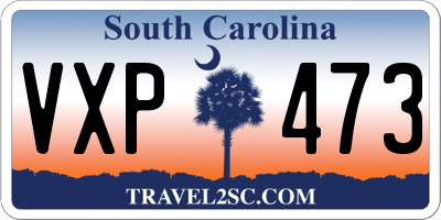 SC license plate VXP473