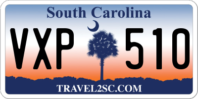 SC license plate VXP510