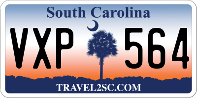 SC license plate VXP564