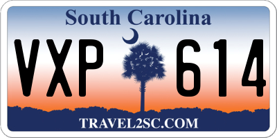 SC license plate VXP614