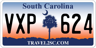 SC license plate VXP624