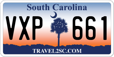 SC license plate VXP661