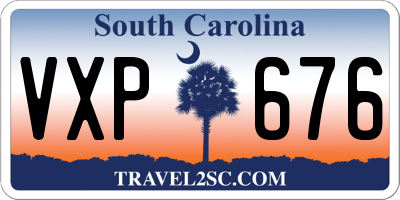 SC license plate VXP676