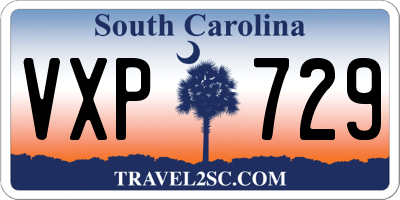 SC license plate VXP729