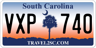 SC license plate VXP740