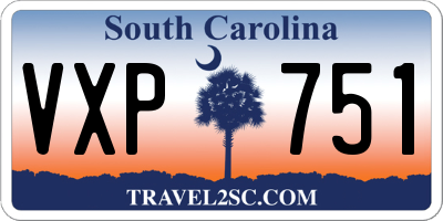 SC license plate VXP751