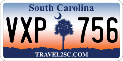 SC license plate VXP756