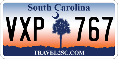 SC license plate VXP767