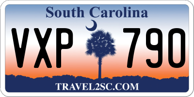 SC license plate VXP790