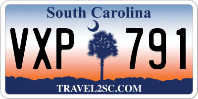 SC license plate VXP791