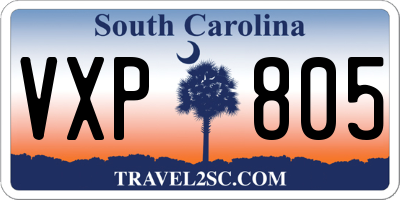SC license plate VXP805
