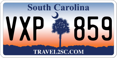 SC license plate VXP859