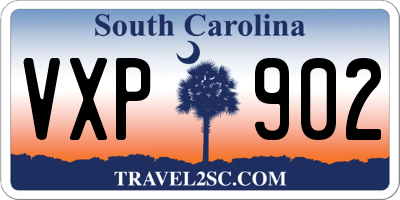 SC license plate VXP902