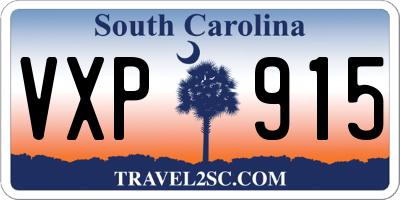 SC license plate VXP915