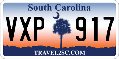 SC license plate VXP917