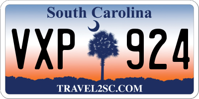 SC license plate VXP924