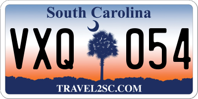 SC license plate VXQ054