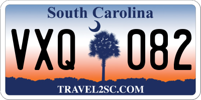 SC license plate VXQ082