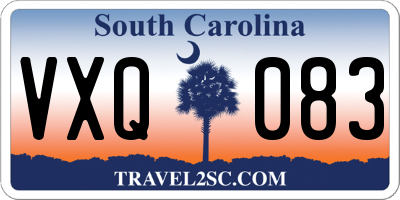 SC license plate VXQ083