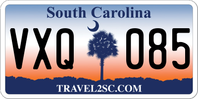 SC license plate VXQ085