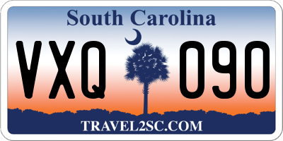 SC license plate VXQ090