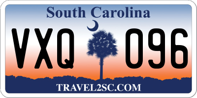 SC license plate VXQ096