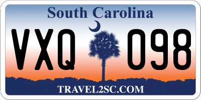 SC license plate VXQ098