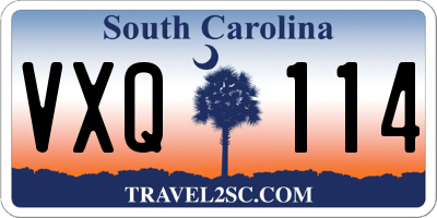 SC license plate VXQ114