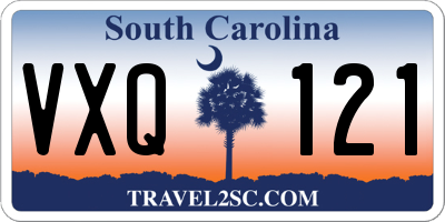 SC license plate VXQ121